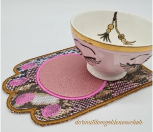 Stickserie - grummelige Katze incl. Mug Rugs